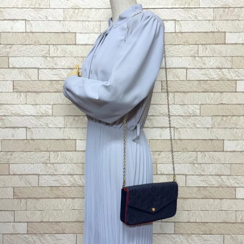 LOUIS VUITTON Shoulder Bag M64099 Monogram Ann Platt Pochette ferry used - Picture 2 of 7